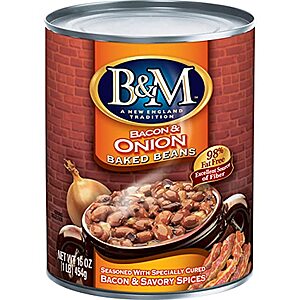 [SnS] $16.64 | 12-Pack 16-Oz B&M Baked Beans (Bacon & Onion) at Amazon ($1.39 each)