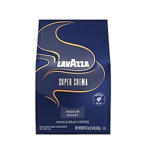 [SnS, AC] $7.79* | 22-Oz Lavazza Medium Roast Whole Bean Coffee (Super Crema) at Amazon