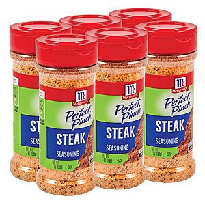 McCormick Perfect Pinch Steak Seasoning, 7 oz (Pack of 6) w/S&S $23.8