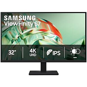 32" Samsung ViewFinity S7 4K UHD IPS Monitor $220 + Free S&H