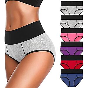 [Prime] $9.49* | 6-pk Eiggam Women's Full-Coverage Brief Underwear (Large) at Amazon