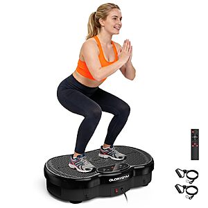 Glorygym Vibration Plate for Weight Loss & Body Shaker Machine w/ Wider Platform, 120 Speeds, 330lbs Capacity $41.99