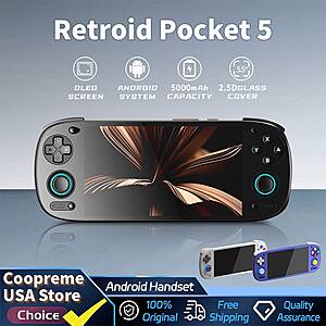 Retroid Pocket 5 Handheld Game Console 5.5" AMOLED Android 13 Grey $167 + Free S/H $166.6