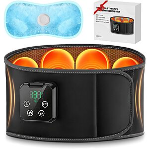 Amazon - Cooling and Heating Lower Back Massager, Cordless Heating Pad for Back Muscle Relaxation with 4 Heat 3 Air Compression 10 Timer - $34.99
