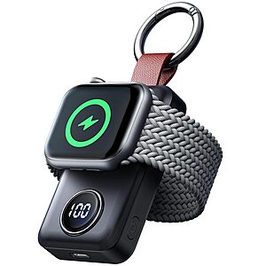 2000mAh Joyroom Magnetic Apple Watch Charger w/ Keychain (Black) $9.85 + Free Shipping w/ Prime or on $35+