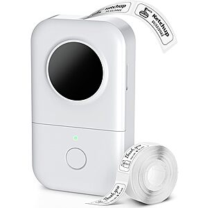 Phomemo D30 Bluetooth Mini Thermal Label Maker Printer (White, Pink, or Green) $9.87 + Free Shipping w/ Prime or on $35+ $9.78