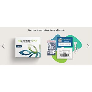 $38 FS AMAZON AncestryDNA + Traits Genetic Test Kit: Personalized Genetic Traits, DNA Ethnicity Test, Origins & Ethnicities, Complete DNA Test