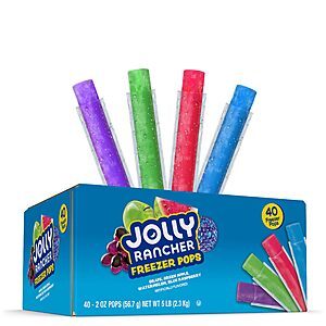 40-Ct Freezer Pops (Jolly Rancher, Warheads or Sunkisk) $7.30 w/ S&S ($0.18/each) + Free Shipping w/ Prime or on $35+