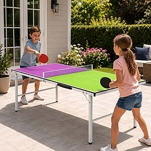 SEGMART Foldable Portable Ping Pong Table with Net(59.06" x 26.38" x 27.17") $42.86 + Free S&H at Walmart