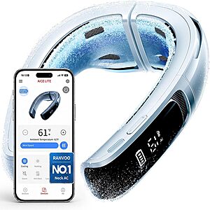AICE LITE MAX 2026 AI Neck Air Conditioner, Real AC Neck Cooling Fan, White $151.27