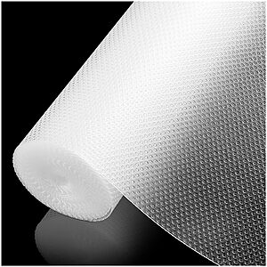 ALIUNI 100% EVA Shelf Liner Waterproof Non Adhesive, 12" x 240", Clear $12.59