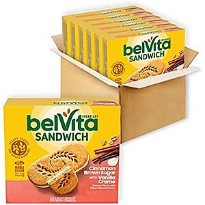 belVita Breakfast Bar Biscuit Sandwiches, Cinnamon Brown Sugar, 30 Packs~$13.76 After Coupon & S&S @ Amazon