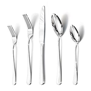 Amazon – HIKAA 40-Piece Stainless Steel Flatware Set for 8 - $19.99 w/ Code