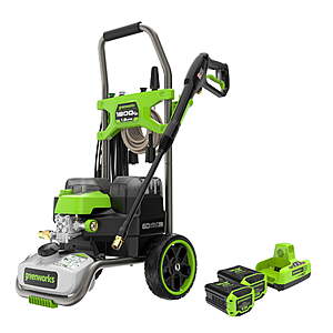Greenworks 60V Hybrid 1800 PSI Pressure Washer w/ 2x 4Ah Batteries & Charger $212 + Free Shipping