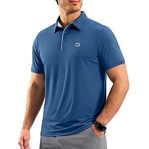 G Gradual Men's Dry Fit Short Sleeve Golf Polo Shirt (various) $12.99 + Free Shipping w/ Prime or on $35+