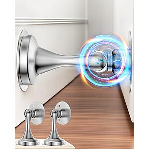 2-Pack HELEMAN Magnetic Door Stoppers w/ Wall & Floor Mount $5.69 + Free Shipping w/ Prime or on $35+