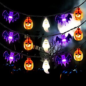 Amazon – Mosoan 20-Ft 30-LED Halloween String Lights - $7.19 w/ Code