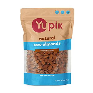 2.2-lbs Yupik California Raw Almonds (Small Size) $10.31 w/ S&S + Free Shipping w/ Prime or on $35+
