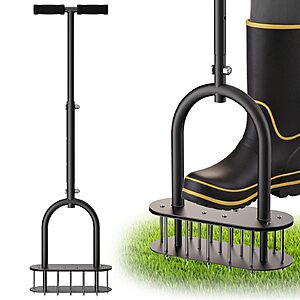 Amazon – seasky Manual Lawn Aerator w/ 15 Steel Spikes - $19.99 w/ Code