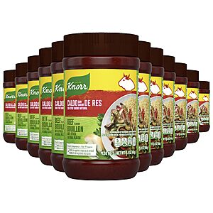 Knorr Beef Granulated Bouillon Powder 15.9 oz, Caldo de Carne, Soups, 12PK, w/S&S $26.44