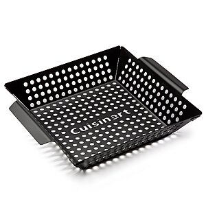 Cuisinart 11" x 11" Non-Stick Grill Wok, Perforated BBQ Grill Basket - $12.99