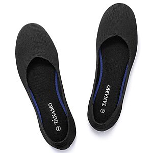 Tanamo Women's Knit Slip-On Ballet Flats (Various) $11.99 + Free Shipping w/ Prime or on $35+