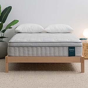 Leesa Oasis Chill 13.5" Euro Top Medium Firm Hybrid Mattress from $599.99 Full, Queen or King Free Delivery Costco.com