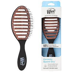 Wet Brush Ceramic Speed Dry Detangler, Black, Vented Blow-Dry Hair Brush $8.66