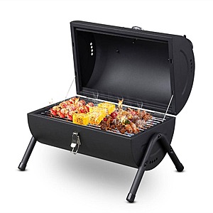 15 in. Portable Charcoal Grill in Black $33.96