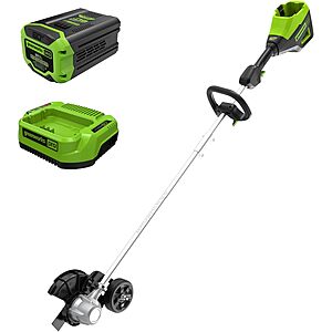 Greenworks 60V 8 in Cordless Electric Lawn Edger, 2.0 Ah Battery, Charger $189.98