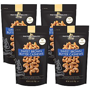 3.5-Oz Squirrel Brand Cashews (Sweet Brown Butter): 4 for $9.07 ($2.27 each) w/ S&S + Free S&H w/ Prime or $35+