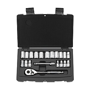 YMMV Stanley 20 pc. 1/4 in. Dr Socket Set $9.99