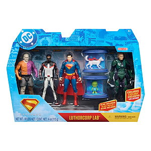 6" DC Comics Superman TRGX Action Figure Set (Luthorcorp Lab) $20 + Free Shipping