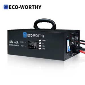 ECO-WORTHY 48V 60A Lithium Battery Charger Adjustable Voltage & Current (Upgraded Version 2) $152.73