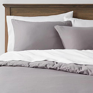 Threshold 3-Piece King Washed Cotton Sateen Comforter and Sham Set (Dark Gray) $27.60 + Free Shipping