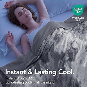 50"x70" Topcee Arc-Chill Cooling Throw Blanket for Hot Sleepers (Grey) $9.49 + Free Shipping w/ Prime or on $35+