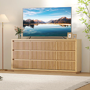Latitude Run 9-Drawer Fluted Storage Closet Dressers (Natural) $154.99 + Free Shipping