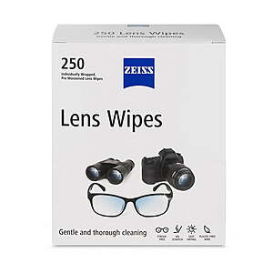 $12.88 SAMS CLUB PICK UP ZEISS Pre-Moistened Eyeglass Lens Cleaning Wipes, 250 ct.
