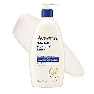 [S&S] Aveeno Skin Relief Moisturizing Body Lotion Heals Very Dry, Sensitive Skin 18 Fl Oz $7.12