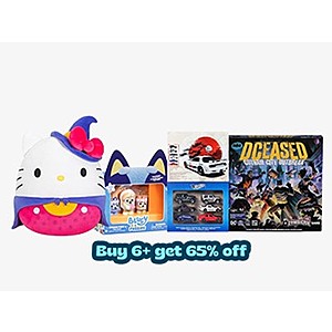 Toymania! Buy 6+ Items Get 65% Off! at Woot!