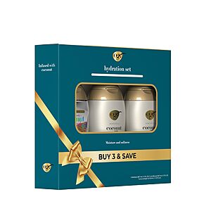 [S&S] OGX Giftset Nourishing + Coconut Milk Shampoo & Conditioner & Extra Strength Damage Remedy + Coconut Miracle Oil Penetrating Hair Oil (3pc Hydration Set) $8.03