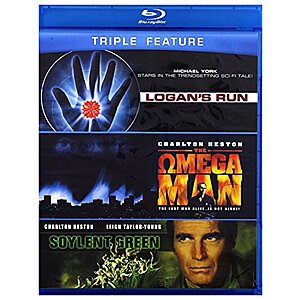 $14.99* | Sci-Fi Triple Feature: The Omega Man, Soylent Green, Logan's Run (Blu-ray) at Amazon