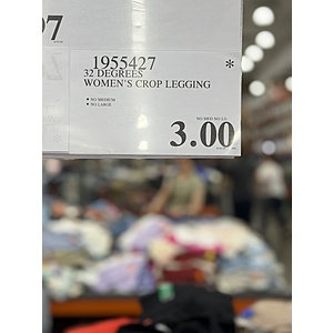[Costco Members] In Store Only - 32 Degrees Women Crop Legging $3