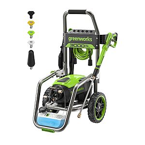 Greenworks 3000 PSI (2.0 GPM Max) Brushless Electric Pressure Washer $349.99