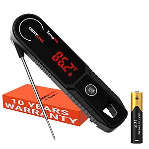$29.99: TempPro TempSwift 1 Sec Instant Read Meat Thermometer Digital (Rotating Display, Replaceable Battery)