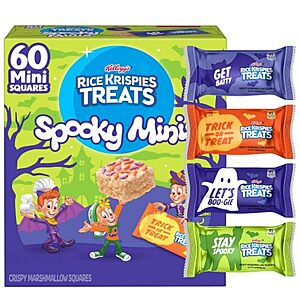 [AC] $8.70* | 60-Count Rice Krispies Treats Spooky Mini Halloween Snack Bars at Amazon