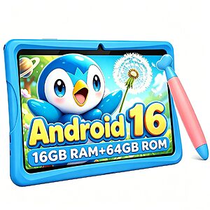 2026 Upgraded TABWEE Kids Tablet 10 Inch, Latest Android 16 Tablet for Kids $94.99