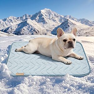 PPOLCA Waterproof Cooling Mat for Small Dogs 18x24, Blue $9.99