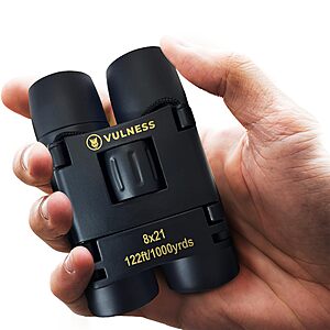 VULNESS Binoculars for Adults 8X21, Black $19.87