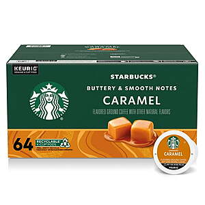 Starbucks K-Cup Coffee Pods, Caramel Flavored, 64 ct. $10.91